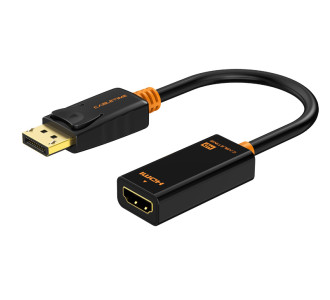 CABLETIME αντάπτορας DisplayPort σε HDMI CT-01G, 1080p, 0.2m, μαύρος