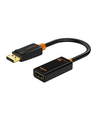 CABLETIME αντάπτορας DisplayPort σε HDMI CT-01G, 1080p, 0.2m, μαύρος