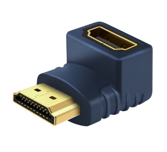 CABLETIME αντάπτορας HDMI HA11, γωνιακός, 4K/60Hz, μπλε