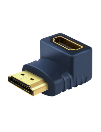 CABLETIME αντάπτορας HDMI HA11, γωνιακός, 4K/60Hz, μπλε CABLETIME αντάπτορας HDMI HA11, γωνιακός, 4K/60Hz, μπλε