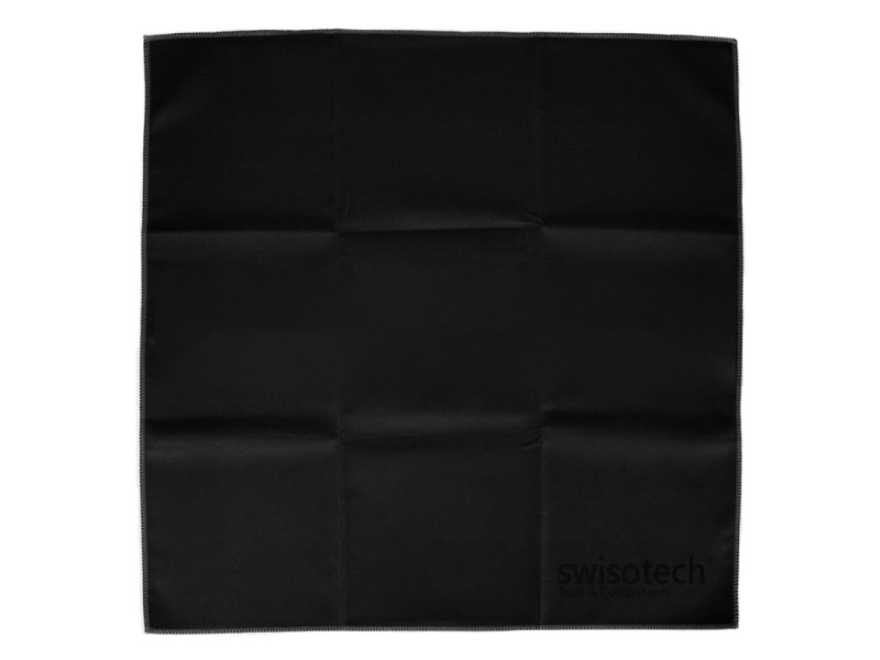 SWISOTECH πανάκι καθαρισμού/γυαλίσματος κοσμήματος, 22x22cm, μαύρο