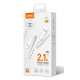 LDNIO καλώδιο Lightning σε USB LS371, 2.1A, 1m, λευκό LDNIO καλώδιο Lightning σε USB LS371, 2.1A, 1m, λευκό