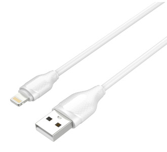 LDNIO καλώδιο Lightning σε USB LS371, 2.1A, 1m, λευκό LDNIO καλώδιο Lightning σε USB LS371, 2.1A, 1m, λευκό