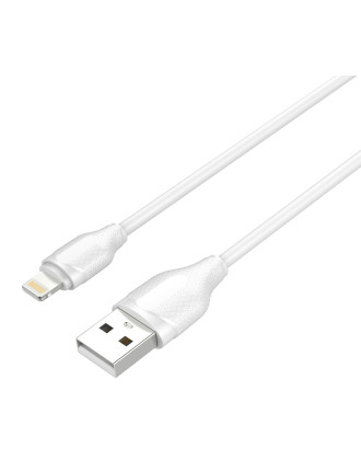 LDNIO καλώδιο Lightning σε USB LS371, 2.1A, 1m, λευκό LDNIO καλώδιο Lightning σε USB LS371, 2.1A, 1m, λευκό