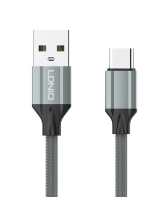 LDNIO καλώδιο USB-C σε USB LS441, 2.4A, 1m, γκρι
