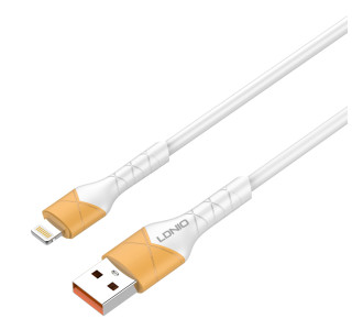 LDNIO καλώδιο Lightning σε USB LS802, 30W, 2m, λευκό LDNIO καλώδιο Lightning σε USB LS802, 30W, 2m, λευκό