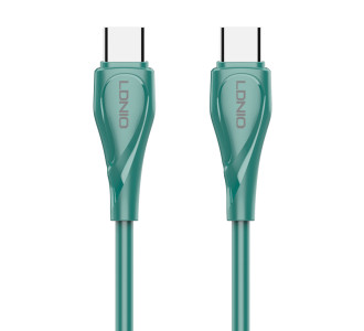 LDNIO καλώδιο USB-C σε USB-C LC611C, 65W PD, 1m, πράσινο