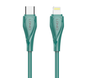 LDNIO καλώδιο Lightning σε USB-C LC611I, 30W PD, 1m, πράσινο