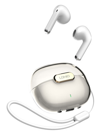 LDNIO earphones με θήκη φόρτισης T03, True Wireless, HiFi, Φ13mm, λευκά