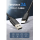 CABLETIME καλώδιο USB-C σε USB CT-CMAMN1, 3A, 480Mbps, 1m, μπλε CABLETIME καλώδιο USB-C σε USB CT-CMAMN1, 3A, 480Mbps, 1m, μπλε