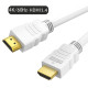 CABLETIME καλώδιο HDMI CT-HE19G με Ethernet, 4K/60Hz, 18 Gbps, 1m, λευκό