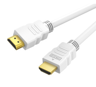 CABLETIME καλώδιο HDMI CT-HE19G με Ethernet, 4K/60Hz, 18 Gbps, 1m, λευκό CABLETIME καλώδιο HDMI CT-HE19G με Ethernet, 4K/60Hz, 18 Gbps, 1m, λευκό