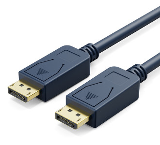 CABLETIME καλώδιο DisplayPort CT-01G, 4K/60Hz, 18 Gbps, 0.5m, μπλε