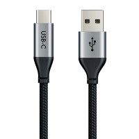 CABLETIME καλώδιο USB-C σε USB CT-C160-PU32-CMAMN1, 3A, 480Mbps, 0.25m, μαύρο CABLETIME καλώδιο USB-C σε USB CT-C160-PU32-CMAMN1, 3A, 480Mbps, 0.25m, μαύρο