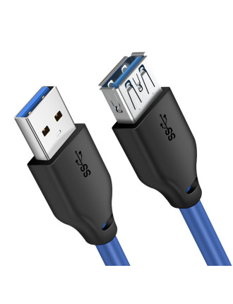 CABLETIME καλώδιο προέκτασης USB 3.0 CT-C160-U3-AMAF, 5Gbps, 2m, μπλε CABLETIME καλώδιο προέκτασης USB 3.0 CT-C160-U3-AMAF, 5Gbps, 2m, μπλε