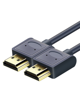CABLETIME καλώδιο HDMI AV540-USHEAAG με Ethernet, slim, 4K/60Hz, 18 Gbps, 1m, μπλε