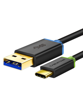 CABLETIME καλώδιο USB-C σε USB CT-C160-U33-CMAMG, 3A, 5Gbps, 3m, μαύρο