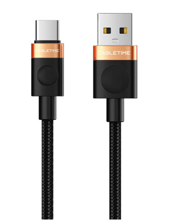 CABLETIME καλώδιο USB-C σε USB CT-AMCM2A, 2A, 480Mbps, 1m, μαύρο CABLETIME καλώδιο USB-C σε USB CT-AMCM2A, 2A, 480Mbps, 1m, μαύρο