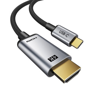 CABLETIME καλώδιο USB-C σε HDMI CT-PU31-CMHD4, 4K/60Hz, 1.8m, μαύρο