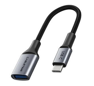 CABLETIME αντάπτορας USB-C σε USB CT-CMAF3.0, 5Gbps, γκρι