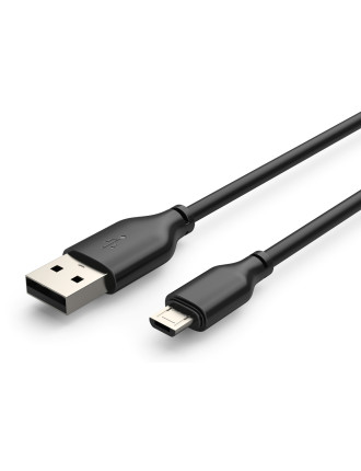 CABLETIME καλώδιο micro USB σε USB CT-C165-05G, 2.4A, 480Mbps, 0.25m, μαύρο