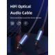 CABLETIME καλώδιο ήχου Toslink CT-AV380-P04GN, gold plated, 5mm, 1m, μαύρο