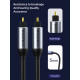 CABLETIME καλώδιο ήχου Toslink CT-AV380-P04GN, gold plated, 5mm, 3m, μαύρο