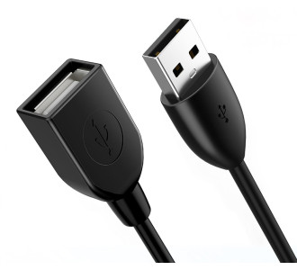 CABLETIME καλώδιο προέκτασης USB 2.0 CT-AMAF2.0, 480Mbps, 1.5m, μαύρο