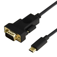 CABLETIME καλώδιο USB-C σε VGA CT-U31-CMVGA, 1080p/60Hz, 1.8m, μαύρο CABLETIME καλώδιο USB-C σε VGA CT-U31-CMVGA, 1080p/60Hz, 1.8m, μαύρο