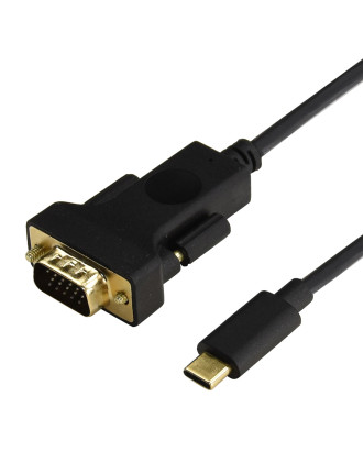 CABLETIME καλώδιο USB-C σε VGA CT-U31-CMVGA, 1080p/60Hz, 1.8m, μαύρο