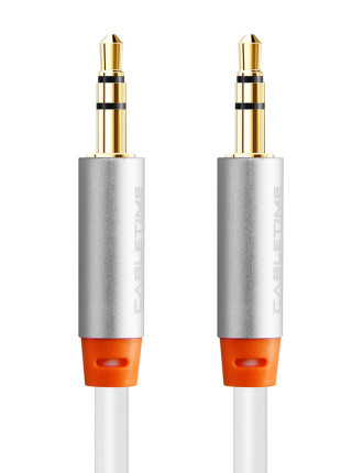 CABLETIME καλώδιο ήχου 3.5mm CT-AV311-P11G, gold plated, 3m, λευκό