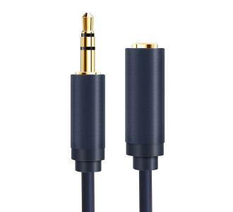 CABLETIME καλώδιο προέκτασης ήχου 3.5mm CT-AV302-H11G, gold plated, 10m, μπλε