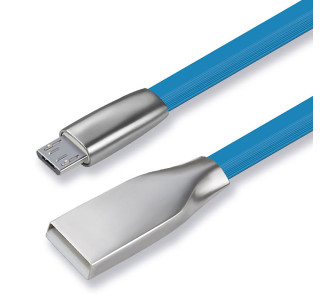CABLETIME καλώδιο micro USB σε USB θηλυκό CT-PU32-ZFUM, flat, 480Mbps, 1m, μπλε