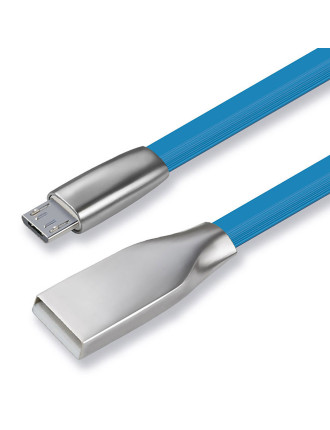 CABLETIME καλώδιο micro USB σε USB θηλυκό CT-PU32-ZFUM, flat, 480Mbps, 1m, μπλε