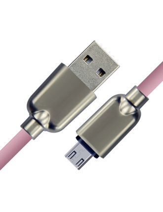 CABLETIME καλώδιο micro USB σε USB CT-PE32-ZFMC, 2A, 480Mbps, 1m, ροζ