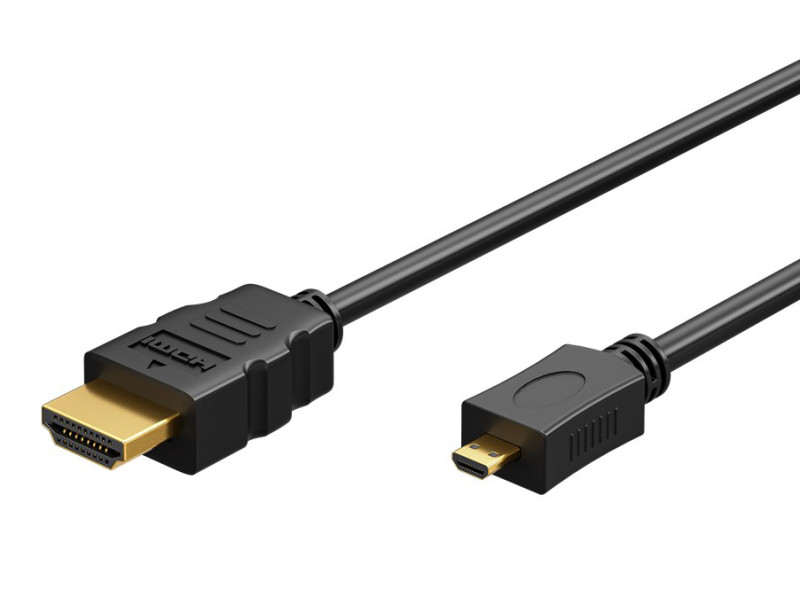 GOOBAY καλώδιο micro HDMI σε HDMI 53781 με Ethernet, 4K/60Hz, 1m, μαύρο GOOBAY καλώδιο micro HDMI σε HDMI 53781 με Ethernet, 4K/60Hz, 1m, μαύρο