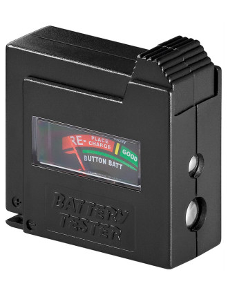 GOOBAY battery tester 54020, για AAA/AA/C/D/9V/N, μαύρο GOOBAY battery tester 54020, για AAA/AA/C/D/9V/N, μαύρο