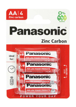 PANASONIC μπαταρίες Zinc Carbon, AA/LR6, 1.5V, 4τμχ