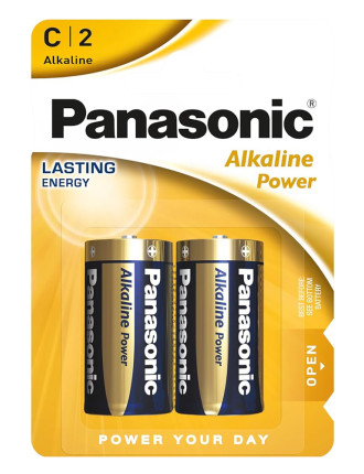 PANASONIC αλκαλικές μπαταρίες Alkaline Power LR14/C, 1.5V, 2τμχ
