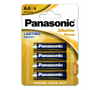 PANASONIC αλκαλικές μπαταρίες Alkaline Power, AA/LR6, 1.5V, 4τμχ PANASONIC αλκαλικές μπαταρίες Alkaline Power, AA/LR6, 1.5V, 4τμχ