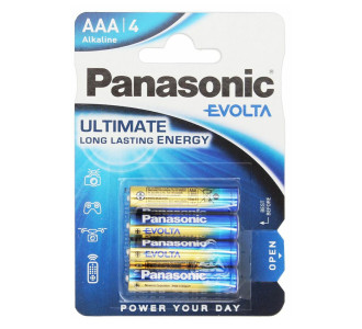 PANASONIC αλκαλικές μπαταρίες Evolta, AAA/LR03, 1.5V, 4τμχ PANASONIC αλκαλικές μπαταρίες Evolta, AAA/LR03, 1.5V, 4τμχ