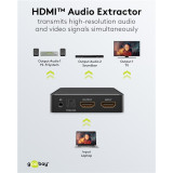 GOOBAY HDMI audio extractor 58469, 4K/30Hz, μαύρο