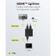 GOOBAY HDMI splitter 58480, 2 σε 1, 4K/30Hz, μαύρο GOOBAY HDMI splitter 58480, 2 σε 1, 4K/30Hz, μαύρο