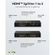 GOOBAY HDMI splitter 58480, 2 σε 1, 4K/30Hz, μαύρο GOOBAY HDMI splitter 58480, 2 σε 1, 4K/30Hz, μαύρο