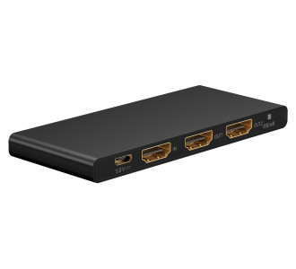 GOOBAY HDMI splitter 58481, 1-in σε 2-out, 4K/60Hz, μαύρο GOOBAY HDMI splitter 58481, 1-in σε 2-out, 4K/60Hz, μαύρο