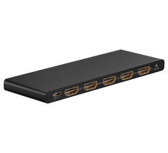 GOOBAY HDMI splitter 58483, 4 σε 1, 4K/60Hz, μαύρο GOOBAY HDMI splitter 58483, 4 σε 1, 4K/60Hz, μαύρο