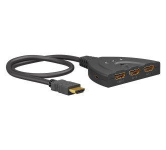 GOOBAY HDMI switch 58488, 3-in σε 1-out, 4K/60Hz, μαύρο GOOBAY HDMI switch 58488, 3-in σε 1-out, 4K/60Hz, μαύρο