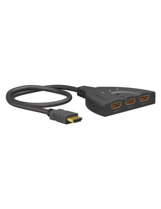 GOOBAY HDMI switch 58488, 3-in σε 1-out, 4K/60Hz, μαύρο GOOBAY HDMI switch 58488, 3-in σε 1-out, 4K/60Hz, μαύρο