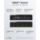 GOOBAY HDMI switch 58489 με τηλεχειριστήριο, 4 σε 1, 4K/60Hz, μαύρο GOOBAY HDMI switch 58489 με τηλεχειριστήριο, 4 σε 1, 4K/60Hz, μαύρο