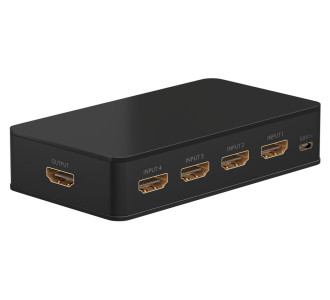 GOOBAY HDMI switch 58489 με τηλεχειριστήριο, 4 σε 1, 4K/60Hz, μαύρο GOOBAY HDMI switch 58489 με τηλεχειριστήριο, 4 σε 1, 4K/60Hz, μαύρο